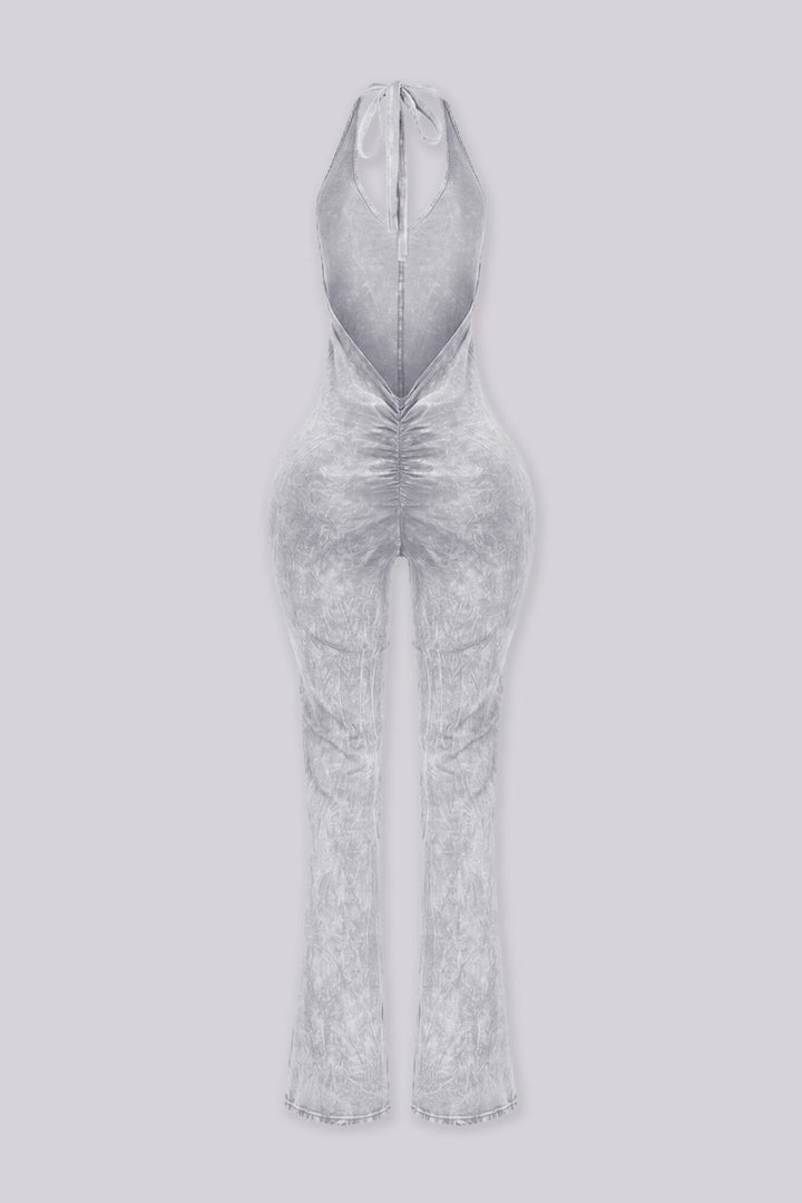 Nariko Halter Mineral Washed Jumpsuit