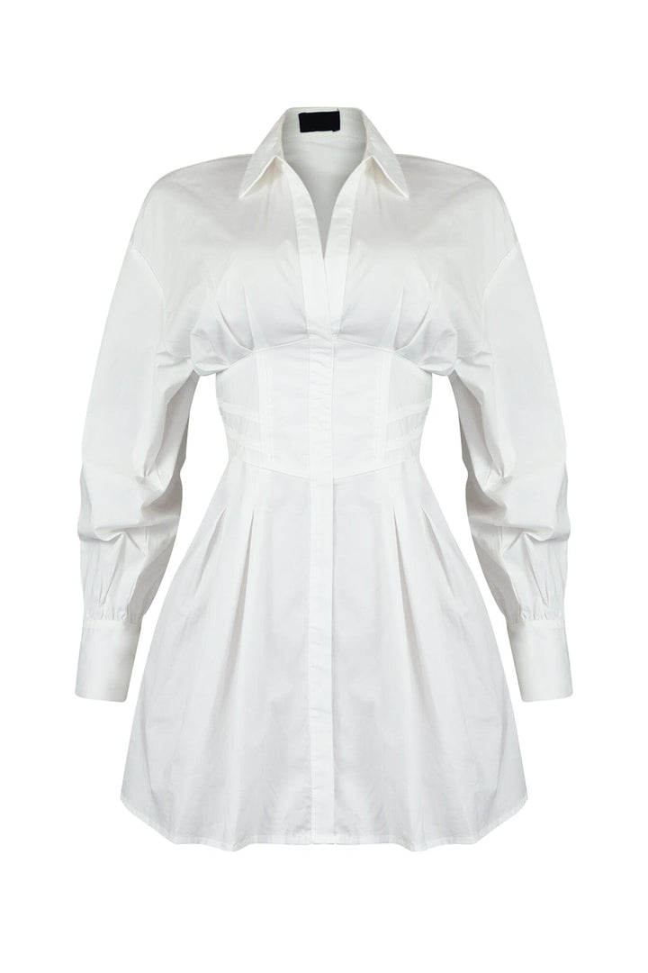 Dream About You Poplin Shirt Mini Dress