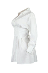 Dream About You Poplin Shirt Mini Dress