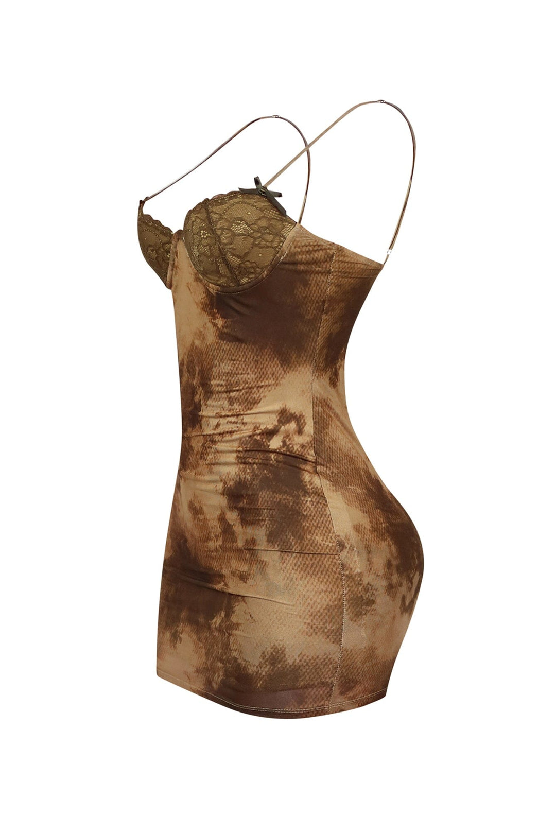 mel mesh mini dress brown combo BARELY THERE MESH MINI DRESS IN BROWN  AKIRA