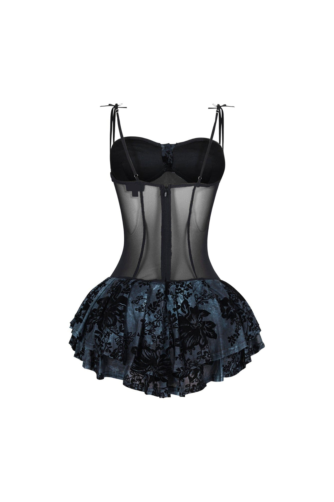 Velvet Touch Bustier Mini Dress