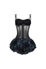Velvet Touch Bustier Mini Dress