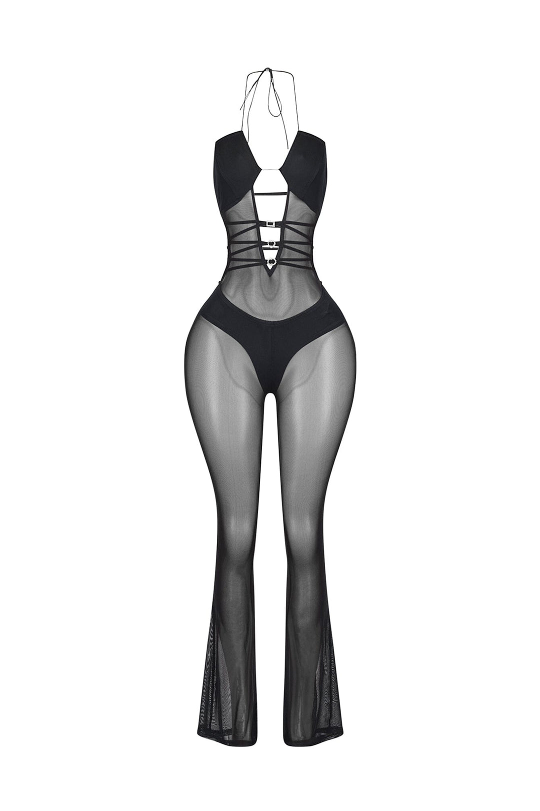 Silence In Mesh Jumpsuit