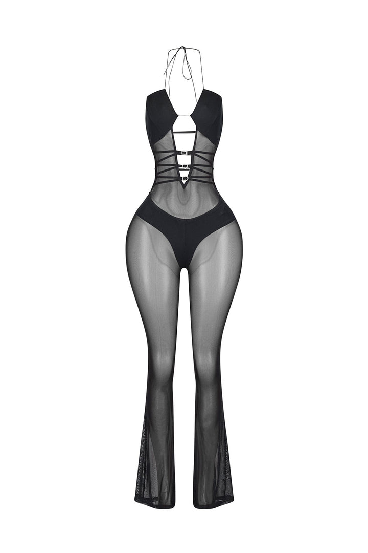 Silence In Mesh Jumpsuit