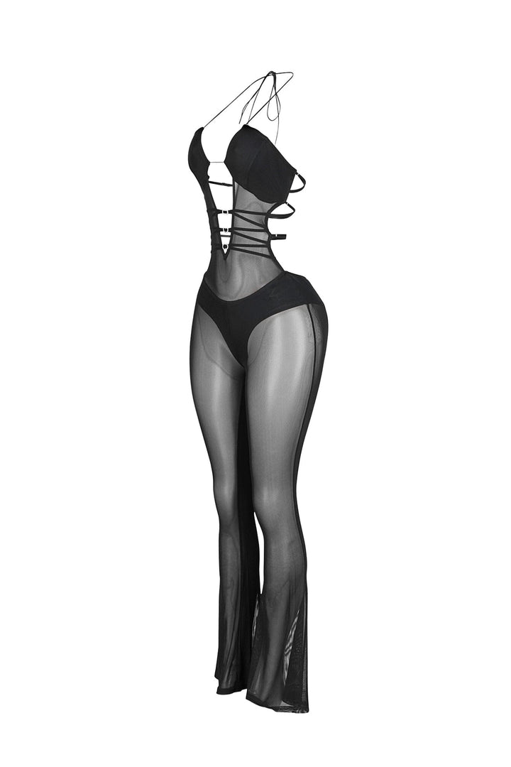 Silence In Mesh Jumpsuit
