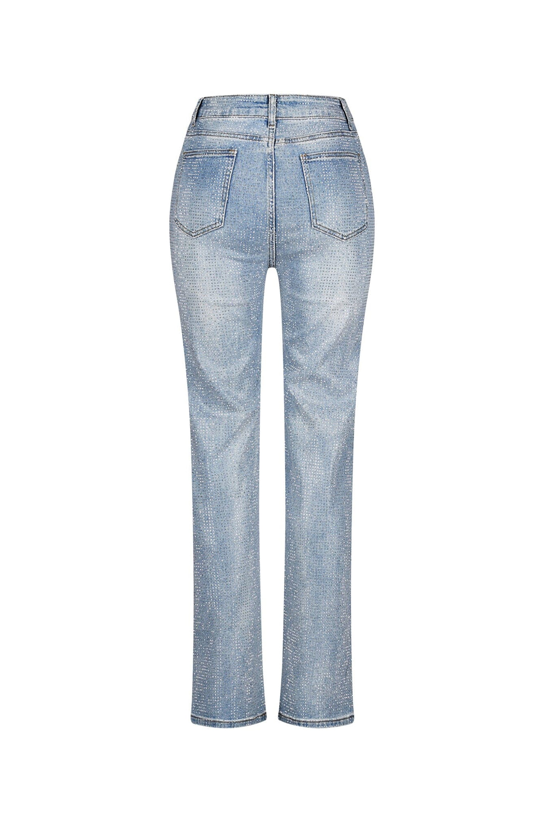 Better Attitude Rhinestone Straight Jeans