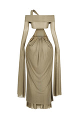 Wrap Me Slow Mesh Maxi Dress