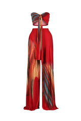 Playing Me Print Top &amp; Pants SET