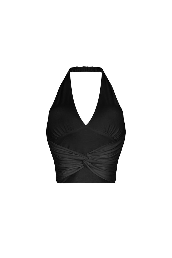 Simple Grace Halter Crop Top