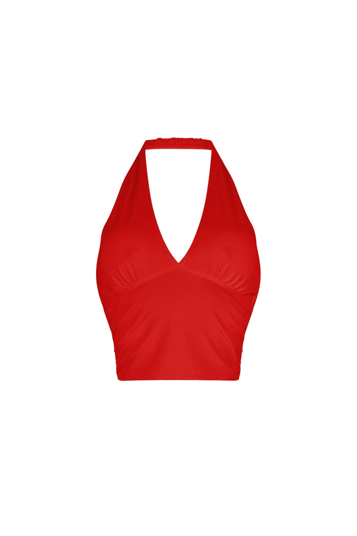 Simple Grace Halter Crop Top