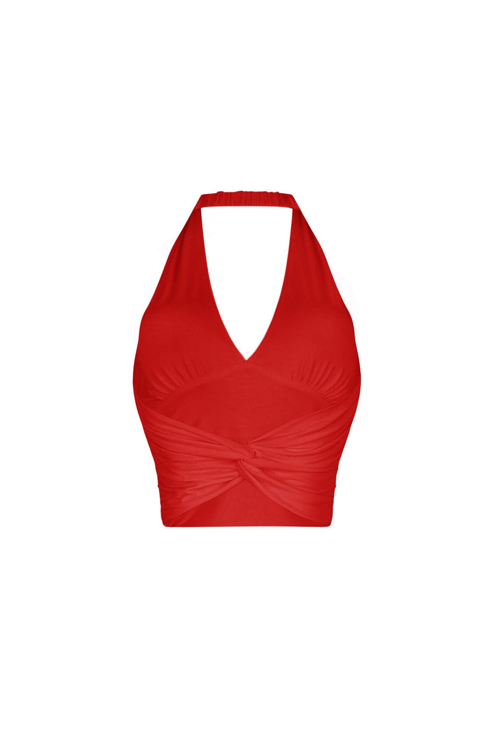 Simple Grace Halter Crop Top