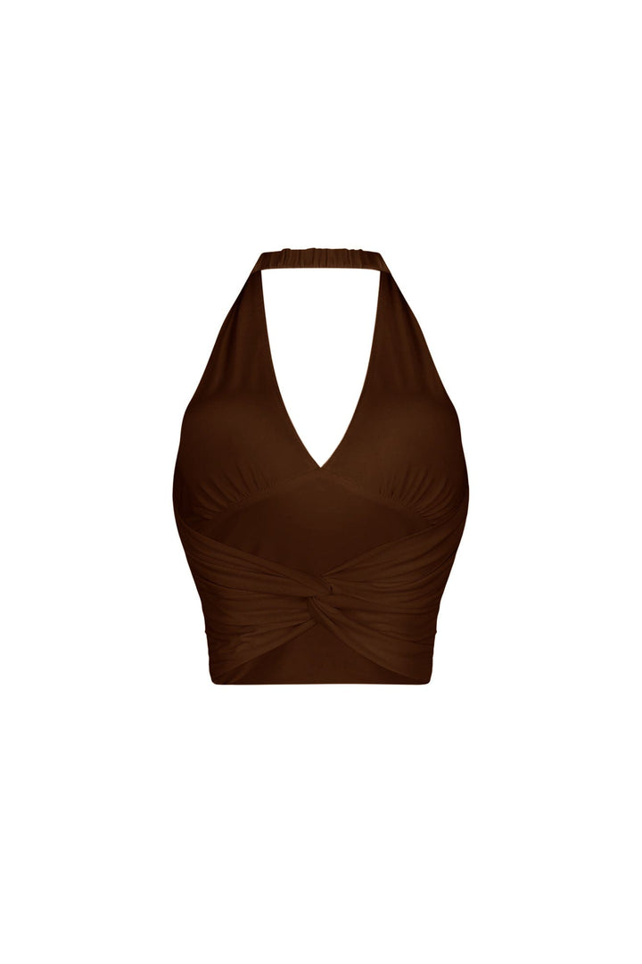 Simple Grace Halter Crop Top