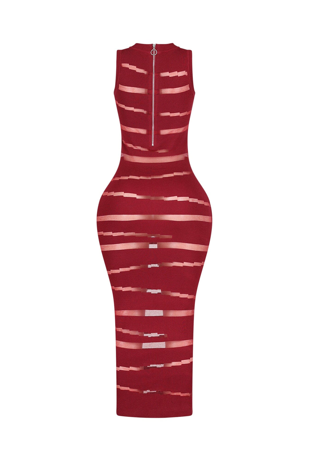 Obsidian Mesh Knit Contrast Dress