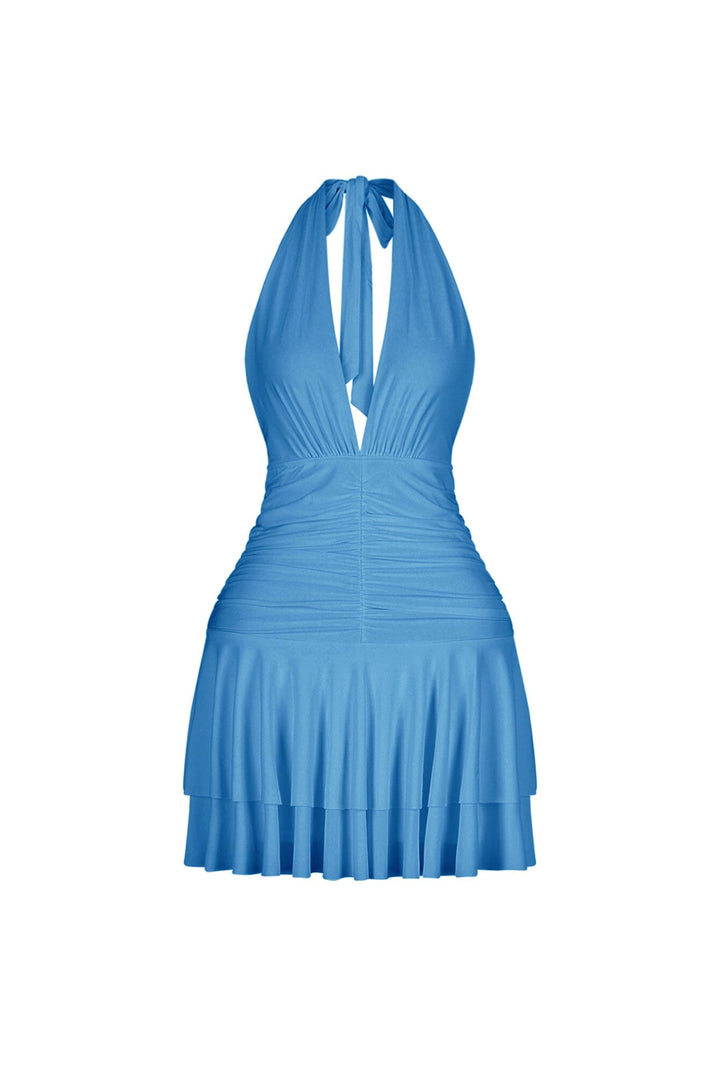 Spinning Cat Flared Mini Dress