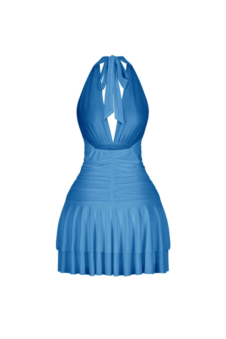 Spinning Cat Flared Mini Dress