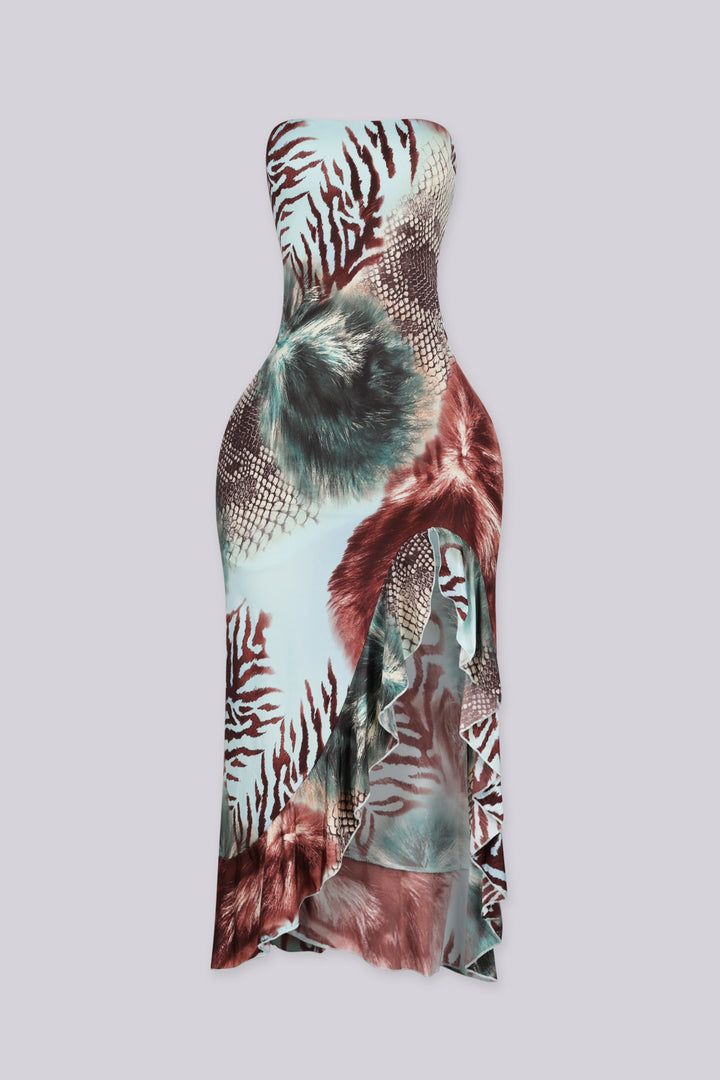 Wild Prowler Tube Midi Dress
