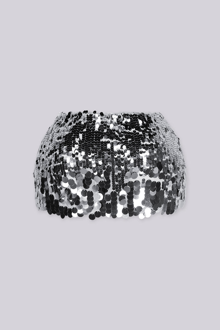 Paco Disco Sequin Mini Skirt