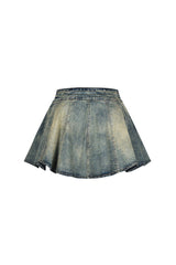 Aarhus Flare Denim Mini Skirt