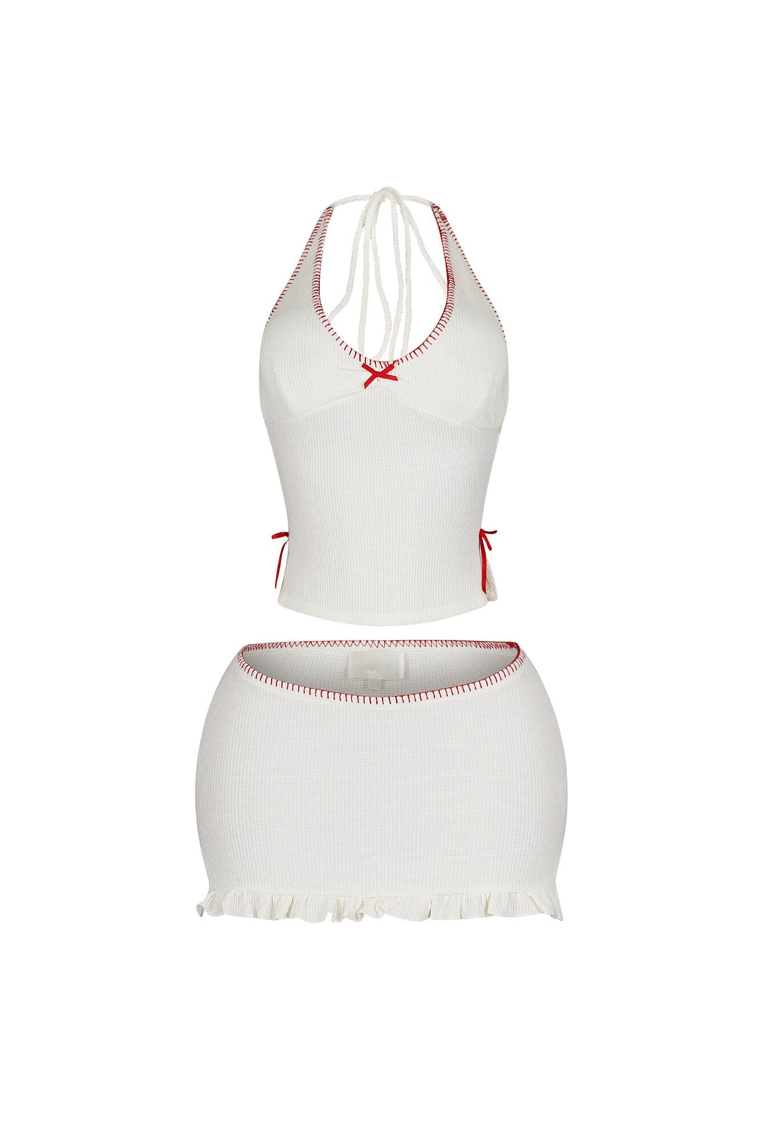 Buttercup Knit Halter Top &amp; Skirt SET