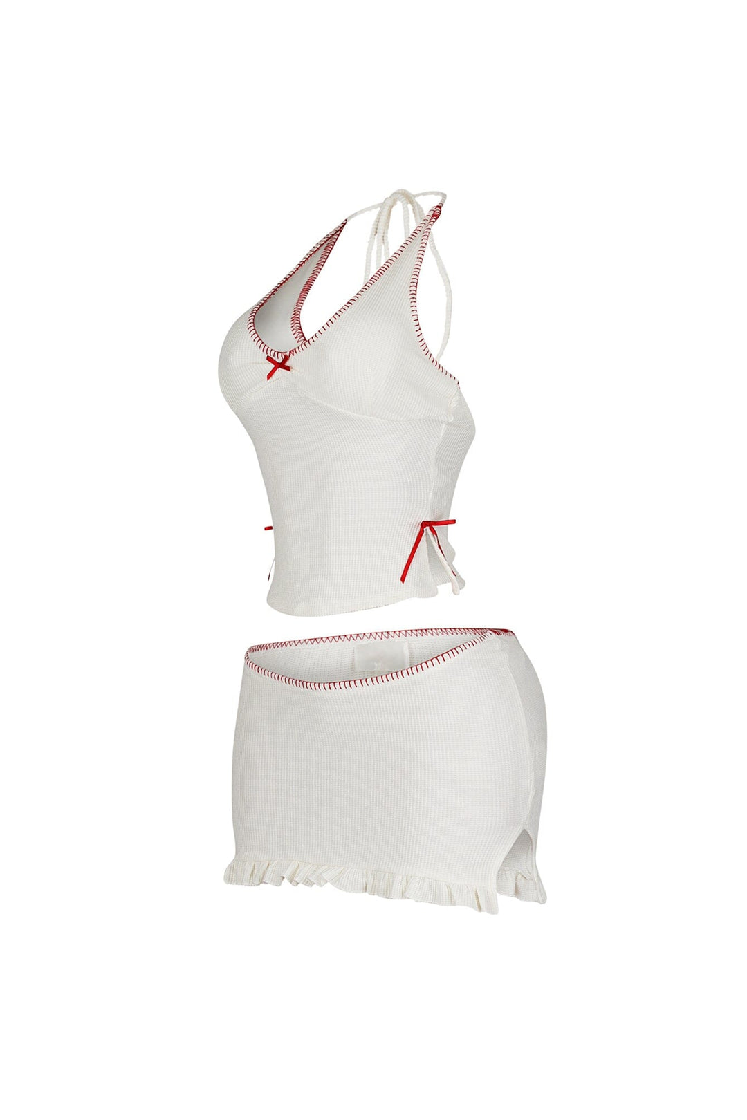 Buttercup Knit Halter Top &amp; Skirt SET
