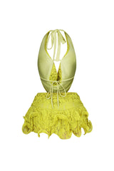 Elowen Lace Halter Top &amp; Skort SET