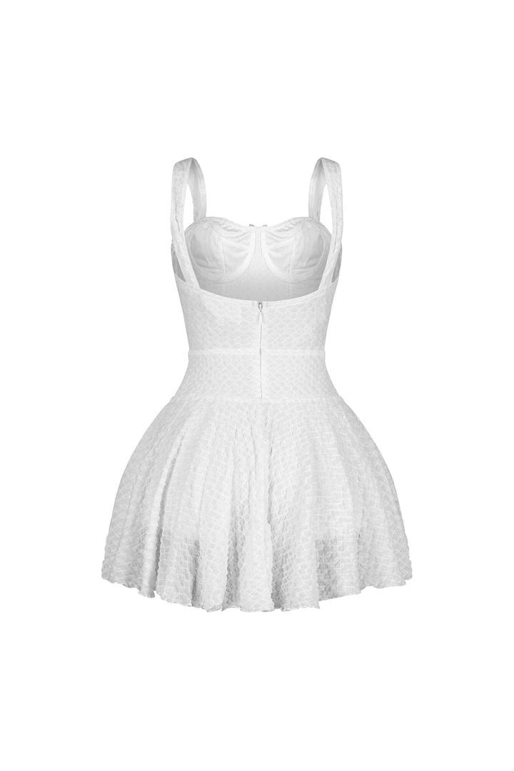 Marnie Corset Pleated Mini Dress