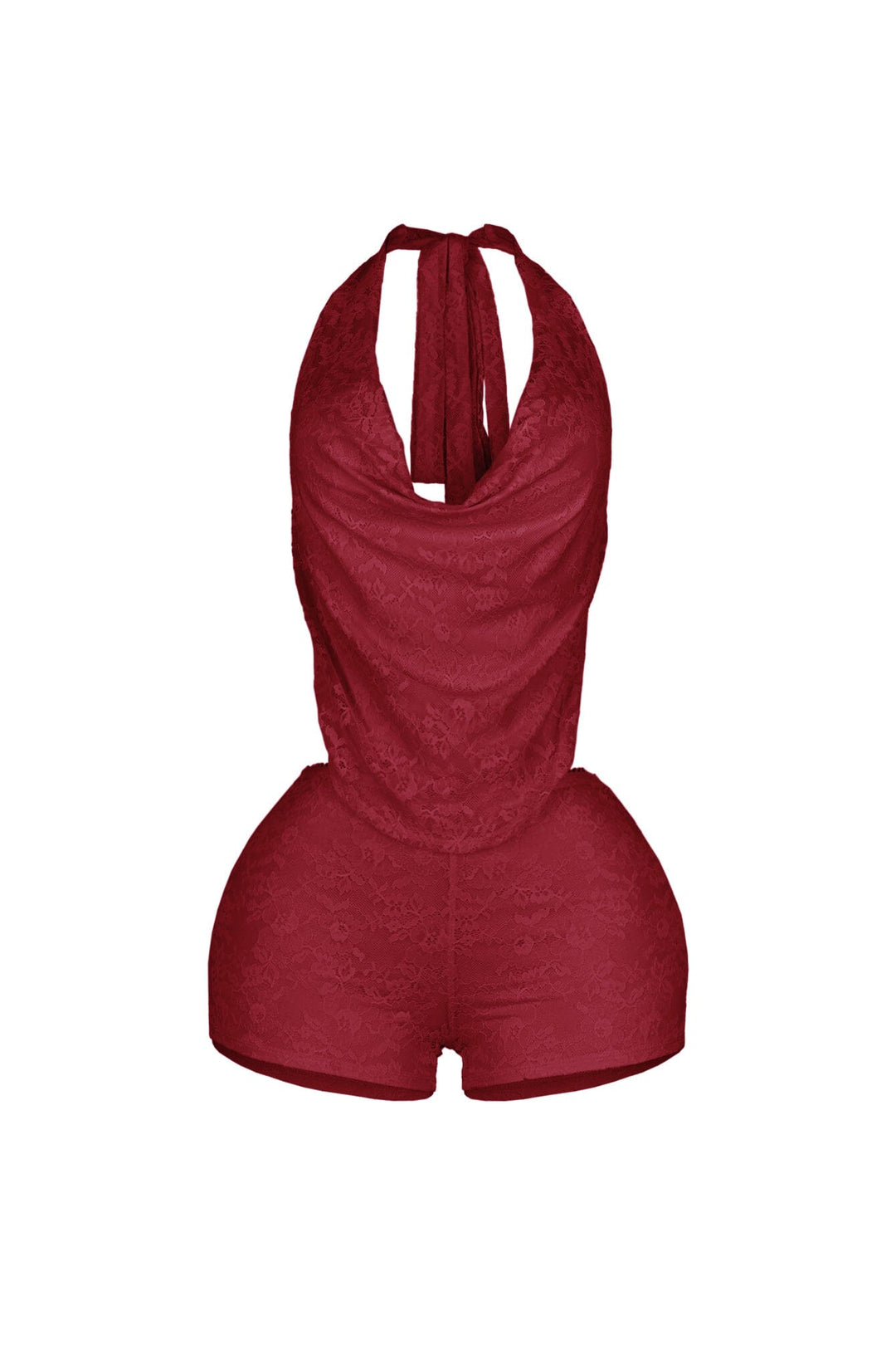 Zelia Lace Halter Romper