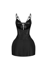 Fiorella Ribbon Mesh Mini Dress