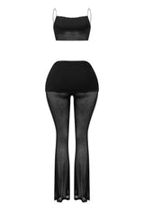 Please You Mesh Lace Top &amp; Pants SET