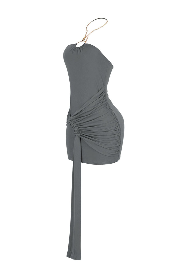 Cassiopeia Metal Choker Wrap Dress