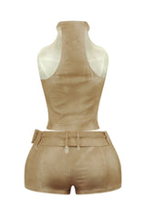 Way 2 Hot Zip Up Top &amp; Shorts SET