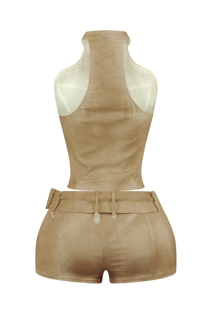 Way 2 Hot Zip Up Top &amp; Shorts SET