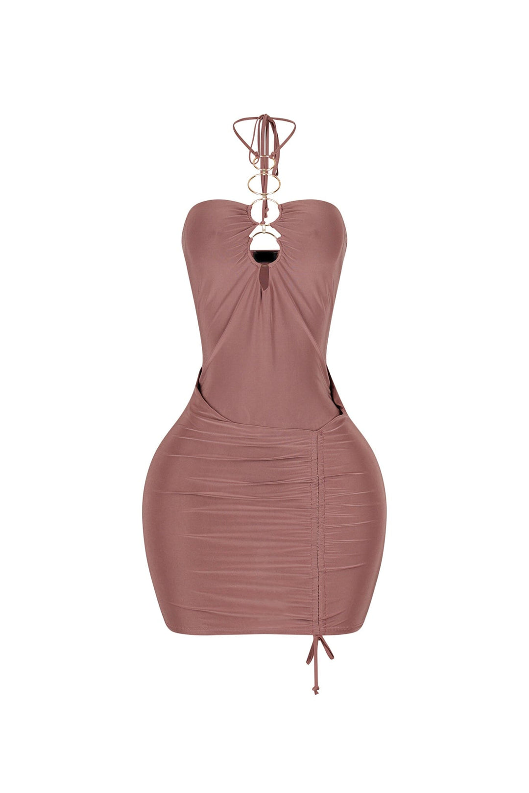 Crush Ring Cutout Mini Dress