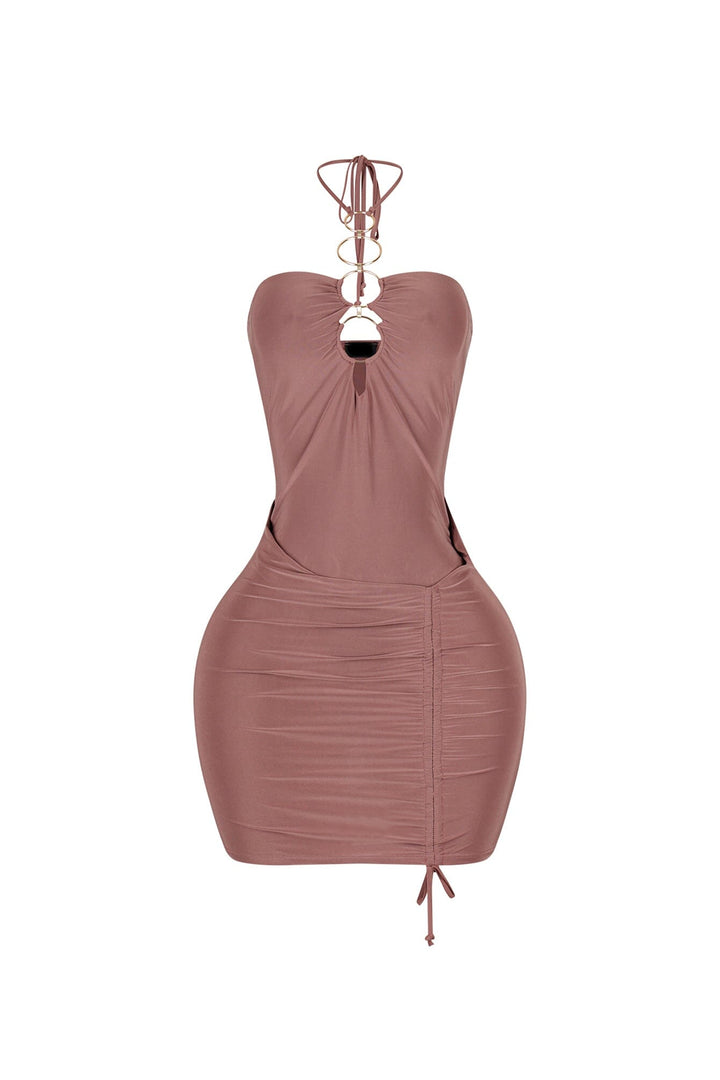 Crush Ring Cutout Mini Dress