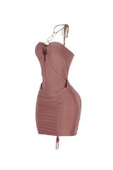 Crush Ring Cutout Mini Dress