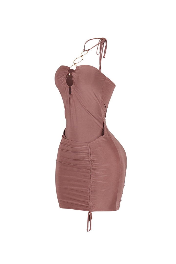Crush Ring Cutout Mini Dress