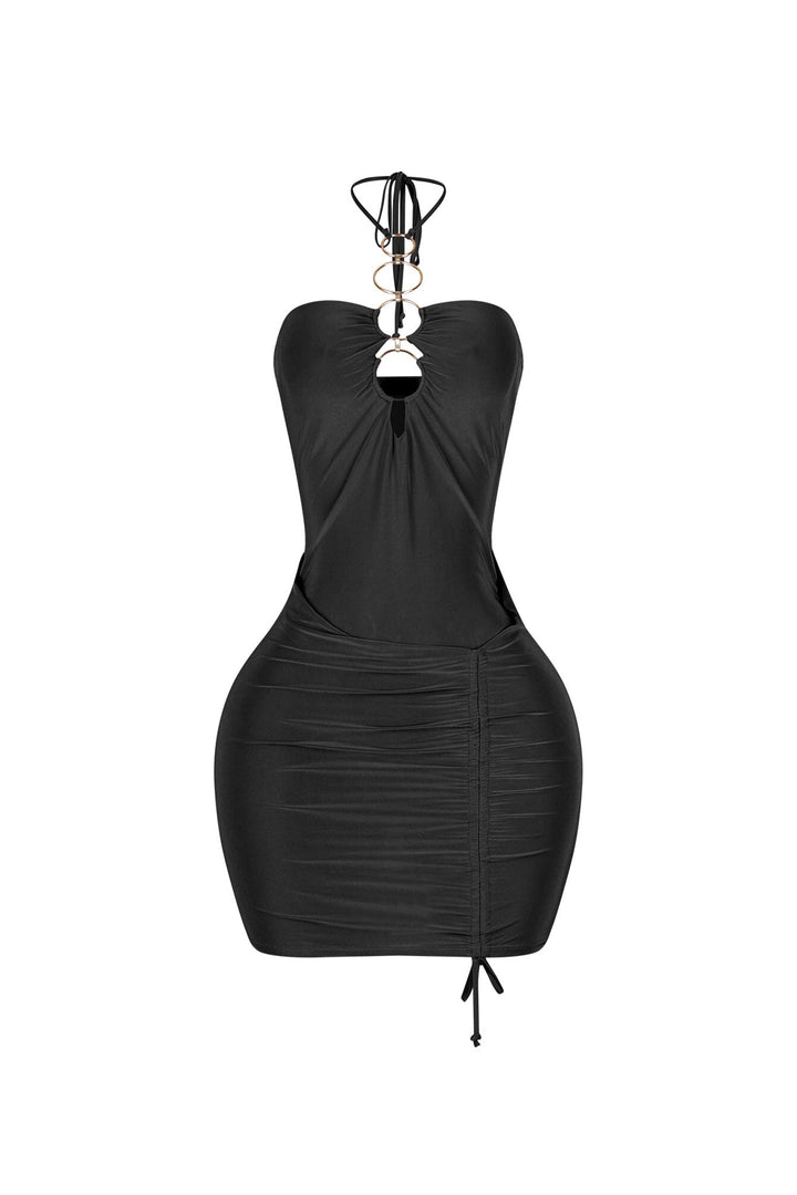 Crush Ring Cutout Mini Dress