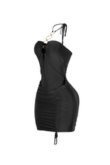 Crush Ring Cutout Mini Dress