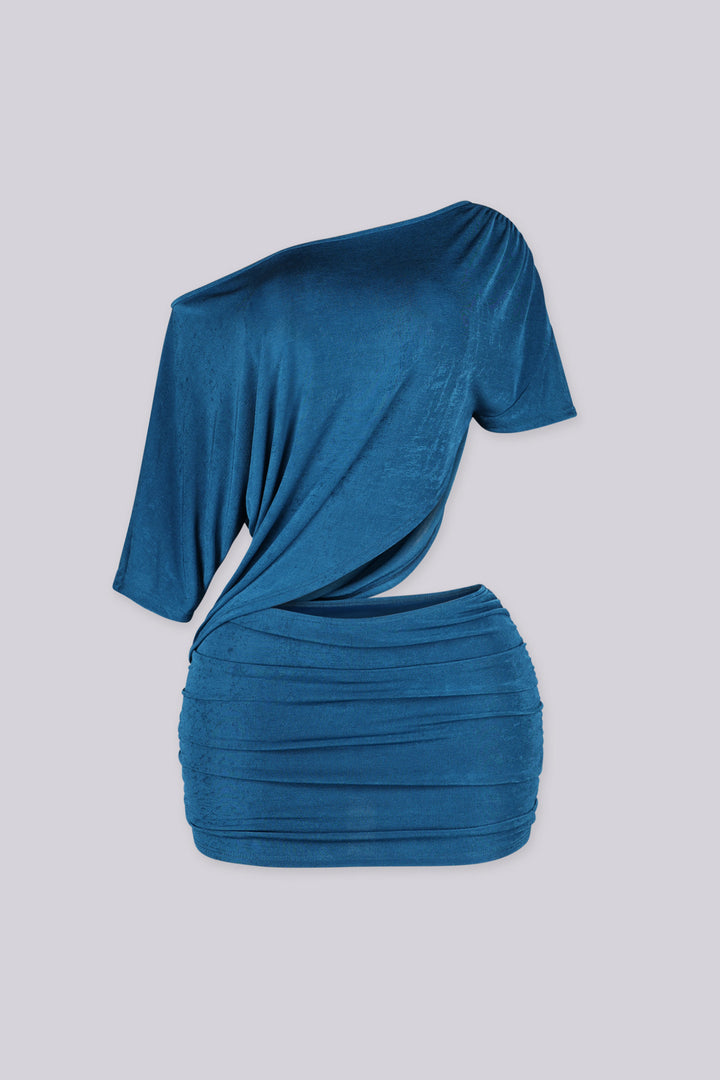 Avant Garde Ruched Mini Dress