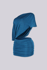 Avant Garde Ruched Mini Dress