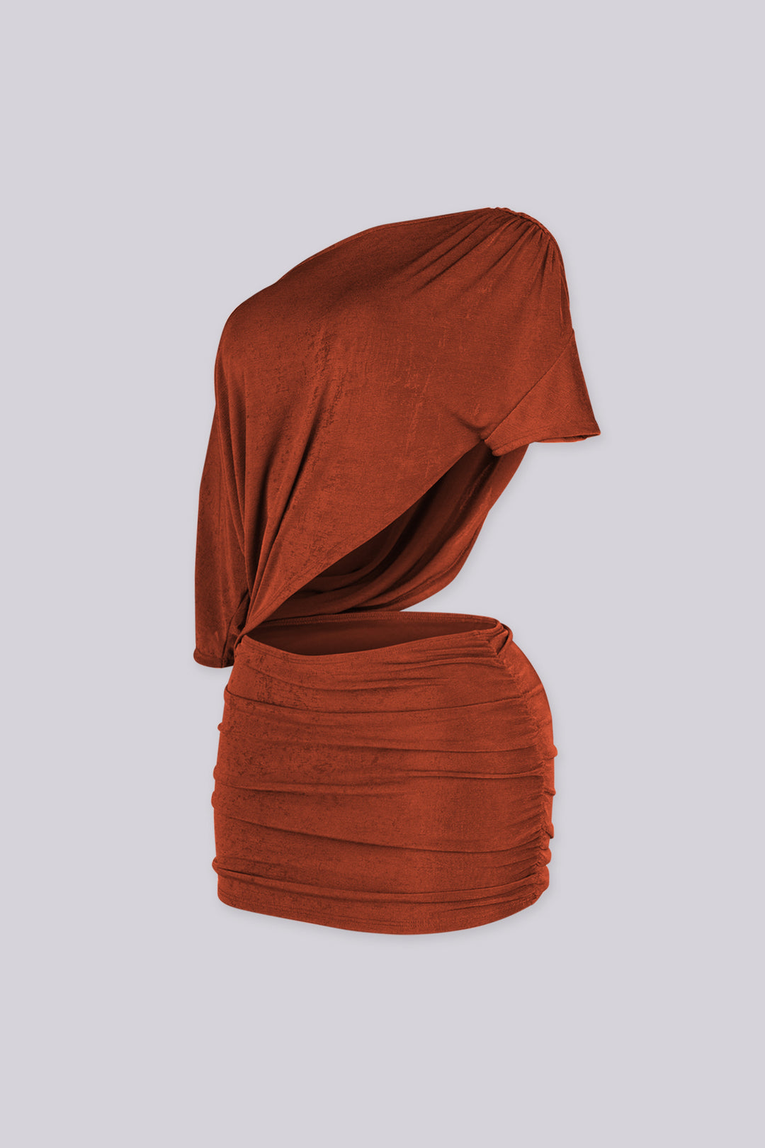 Avant Garde Ruched Mini Dress