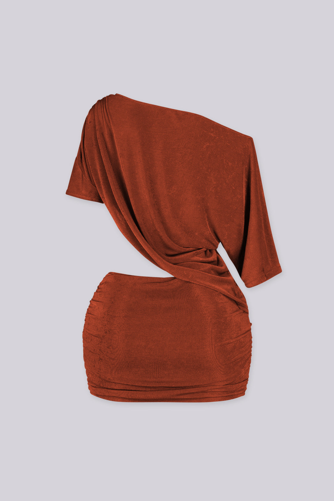Avant Garde Ruched Mini Dress