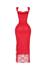 She Walks in Lace Dress
