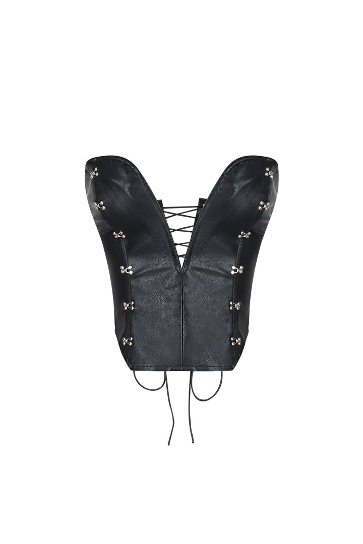 Trigger PU Wired Corset Top