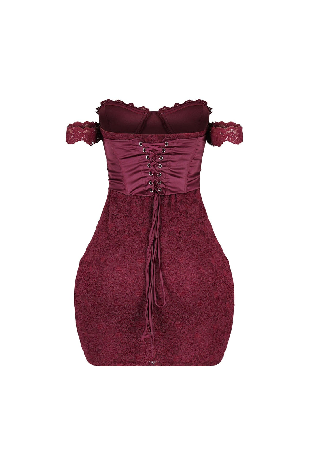 Fever Lace Off Shoulder Mini Dress