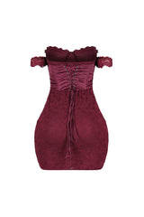 Fever Lace Off Shoulder Mini Dress
