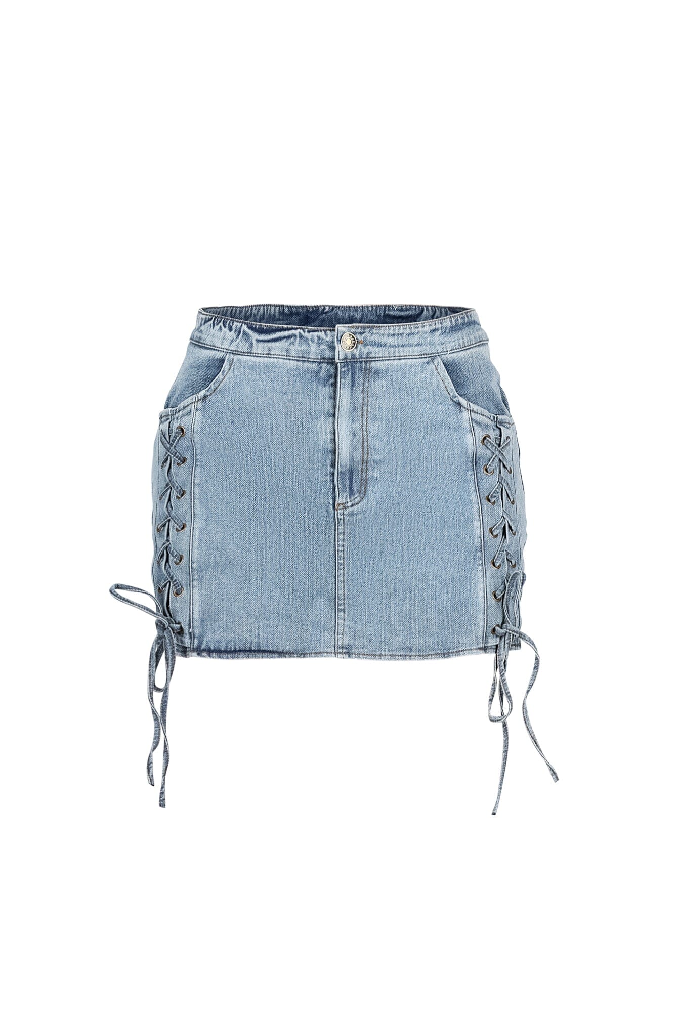 Indie Lace Up Mini Skirt – EDGE