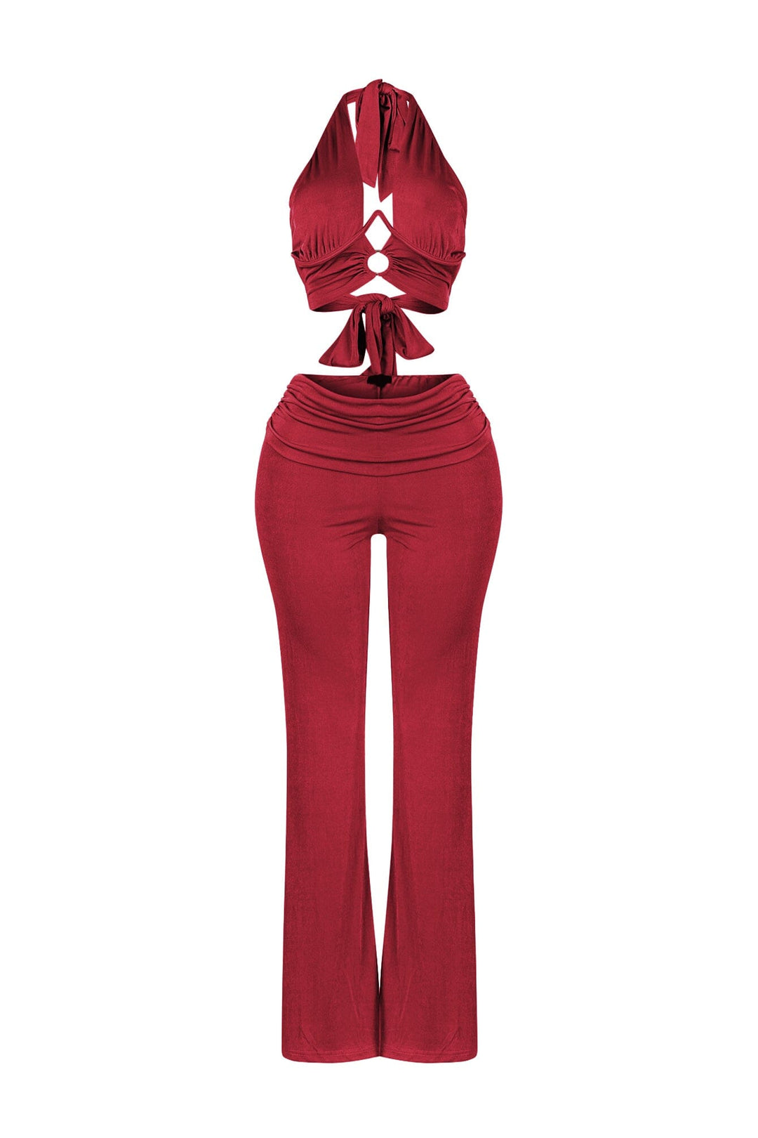 Graceful Passion Crop Top &amp; Pants SET