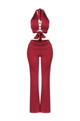 Graceful Passion Crop Top &amp; Pants SET