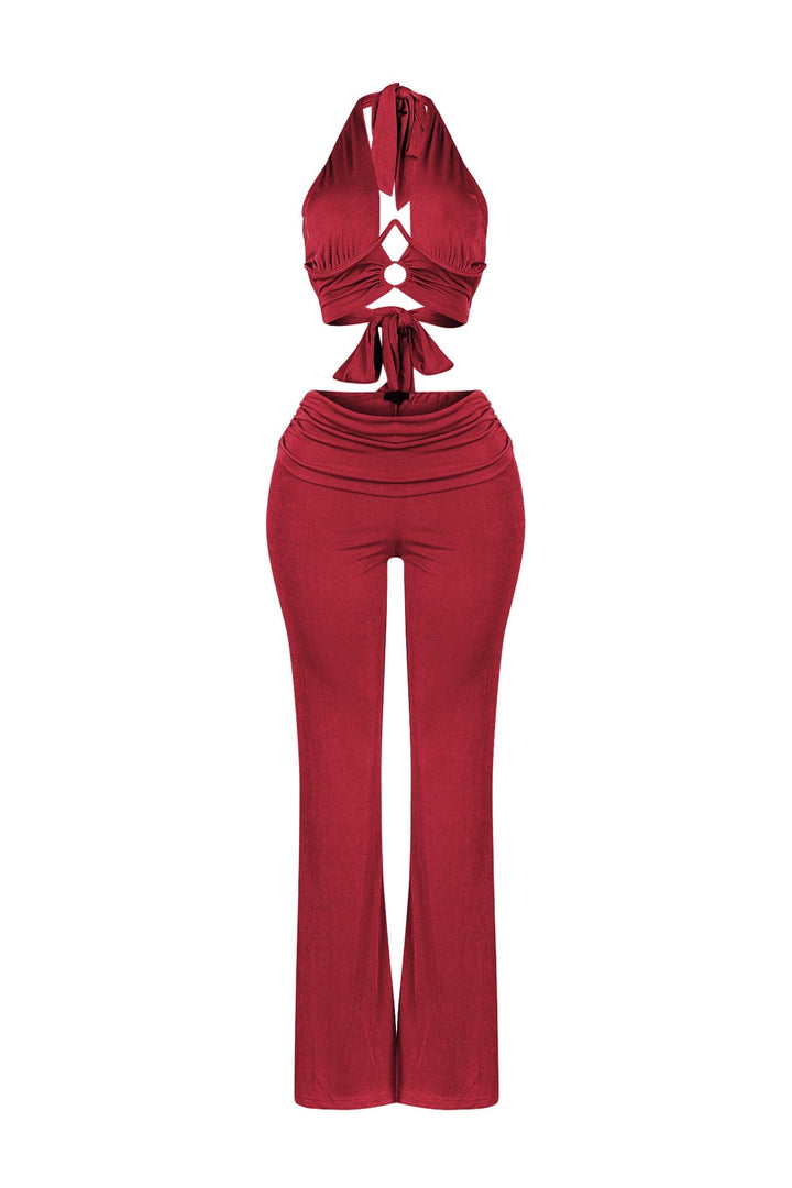 Graceful Passion Crop Top &amp; Pants SET